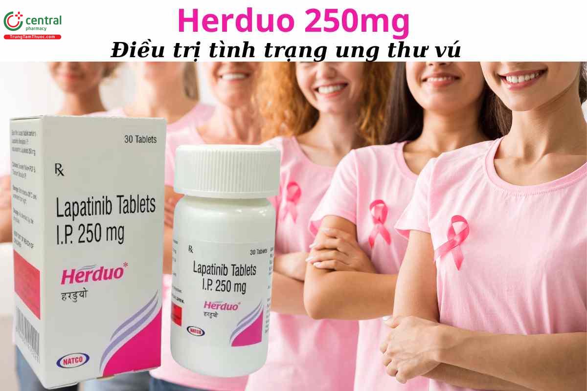 Herduo 250mg Natco – Giúp bệnh nhân ung thư vú nâng cao hiệu quả điều trị