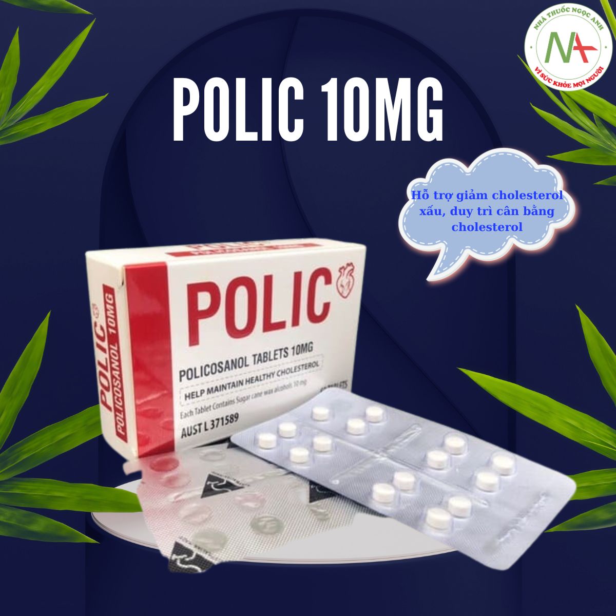 Polic 10mg – Đồng hành dài hạn cho người bệnh tim mạch, đái tháo đường