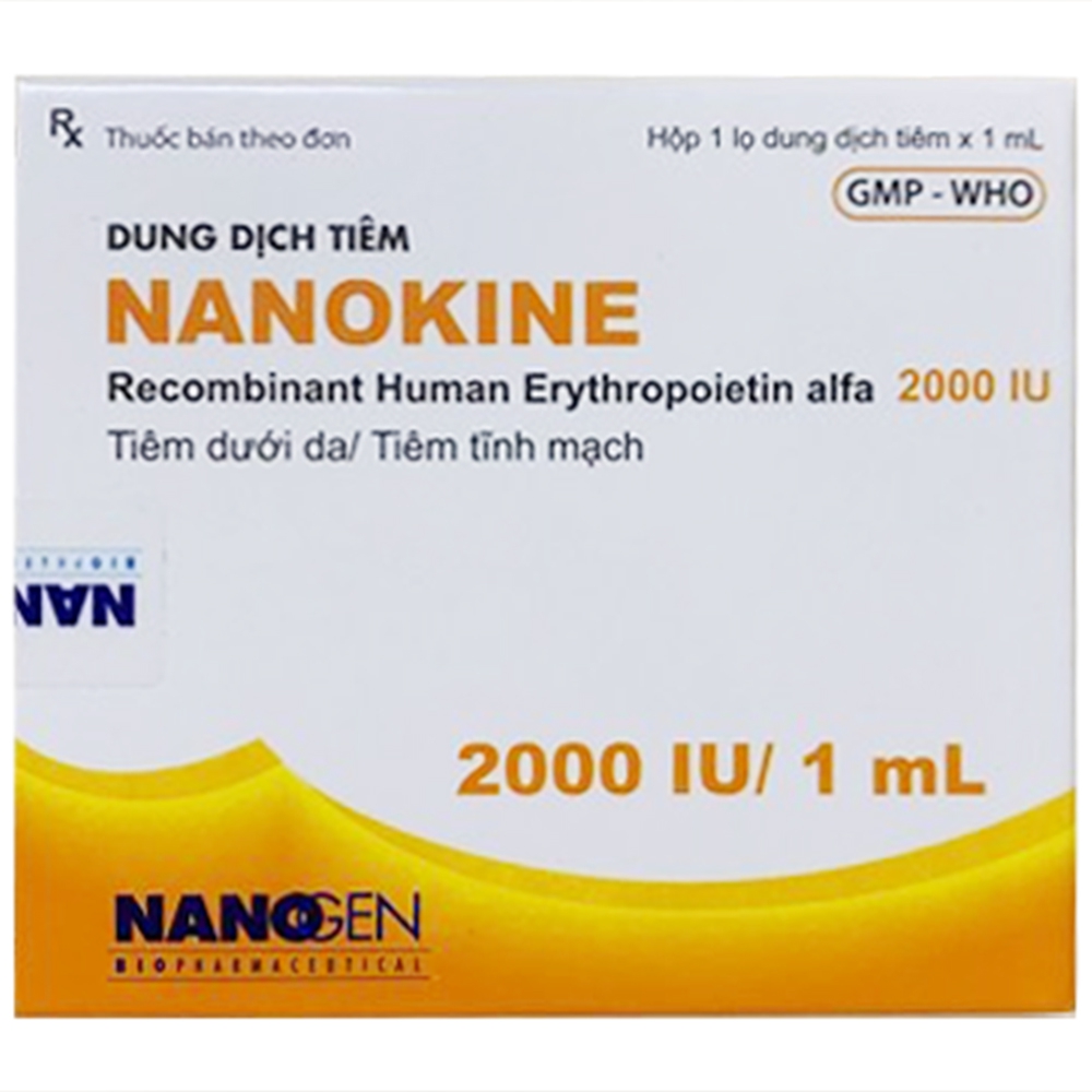 Nanokine 2000IU/ml – Điều trị thiếu máu ở bệnh nhân suy thận mạn tính