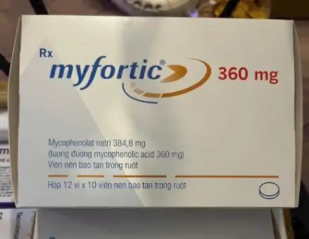 Thuốc Myfortic 180mg điều trị chống thải ghép trong ghép tạng