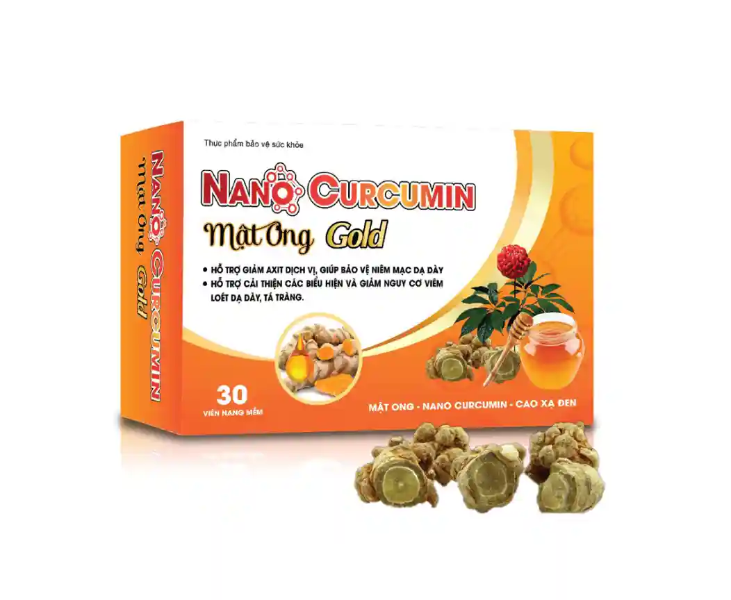 Bảo vệ dạ dày nano curcumin mật ong gold mekong (h/30v)
