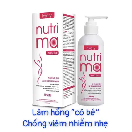 Dung dịch vệ sinh làm hồng chống viêm nutrima russia hyory (c/190ml) (hồng)