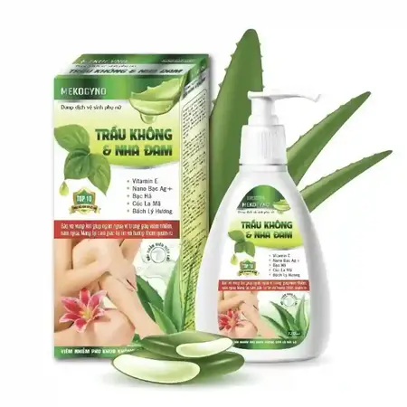 dung dịch vệ sinh phụ nữ trầu không và nha đam mekogyno (c/120ml)