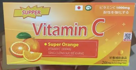 Vitamin C Supper Orange tăng sức đề kháng – Hộp 20 ống x 10ml