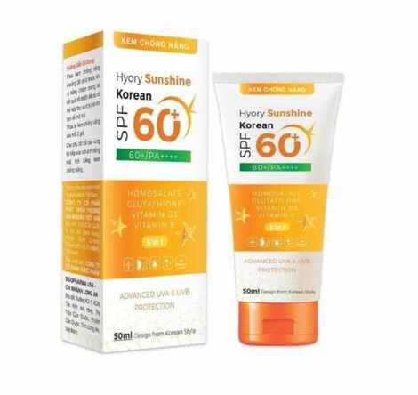 Kem Chống Nắng Hyory Sunshine Korean SPF 60+ Bidopha (t/50ml)