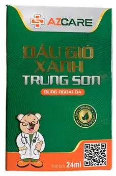 Dầu gió xanh Trung Sơn hỗ trợ giảm đau nhức, đau đầu, cảm cúm (24ml)