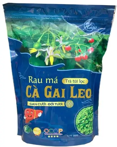 Trà túi lọc Rau Má, Cà Gai Leo GiGa cà gai leo rau má giúp hỗ trợ thanh lọc giảm nóng