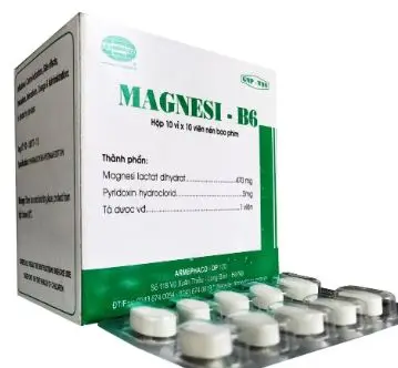 Thuốc bổ sung vitamin, khoáng chất MAGNESI-B6 Armephaco hộp 10 vỉ x 10 viên