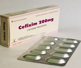 Thuốc Cefixim 200mg Cophavina điều trị nhiễm khuẩn (2 vỉ x 10 viên)