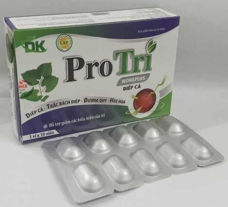 Protri Koreplus hỗ trợ điềutrị, phòng, ngăn ngừa bệnh trĩ tái phát