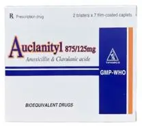 Thuốc Auclanityl 875/125mg Tipharco điều trị nhiễm khuẩn (2 vỉ x 7 viên)