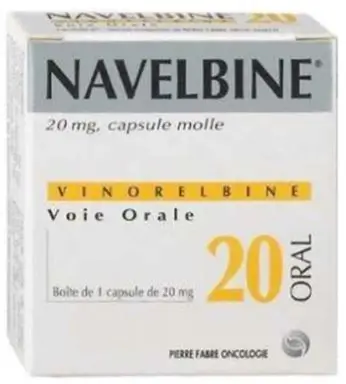 Thuốc Navelbine 20mg Pierre Fabre điều trị ung thư phổi, ung thư vú (1 vỉ x 1 viên)