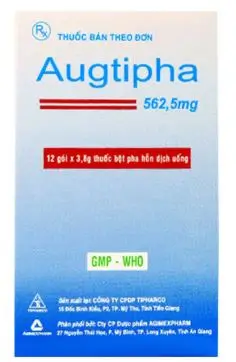 Thuốc Augtipha 562.5 - Hộp 12 gói