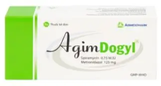 Thuốc Agimdogyl Agimexpharm điều trị nhiễm trùng răng miệng cấp tính, mạn tính (2 vỉ x 10 viên)