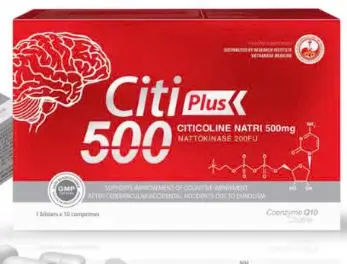 Viên uống Citi 500 hỗ trợ cải thiện chức năng não (Hộp 10 viên)