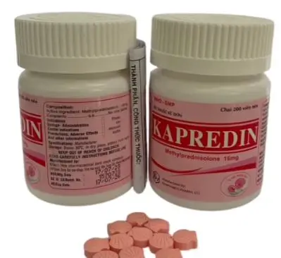 Kapredin Methylprednisolone 16mg Khapharco (C/200v)(Ngọt)