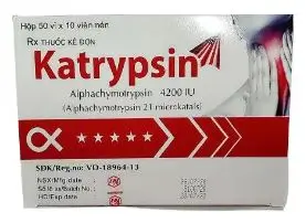Katrypsin Alphachymotrypsin 4200 IU Khapharco (H/500v)