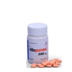 Thuốc Allopurinol 300mg Domesco điều trị tăng acid uric máu, sỏi thận (chai/100 viên)