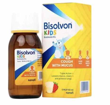 Bisolvon kids bromhexin 4mg/5ml sanofi (c/60ml)