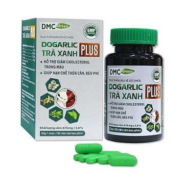 Viên Uống Giảm Mỡ Máu Dogarlic Trà Xanh Plus Domesco (Chai/100v)