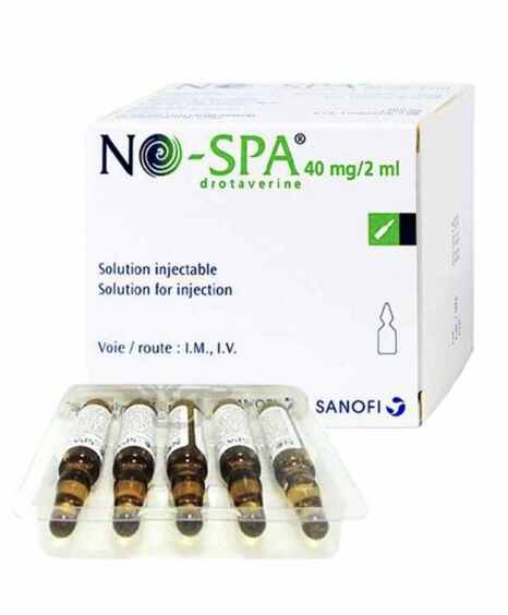 No-spa drotaverin 40mg/2ml sanofi (hộp/25ống/2ml)