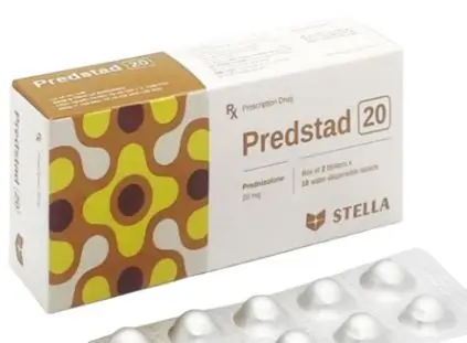 Thuốc Predstad prednisolon 20mg stella (h/20v)