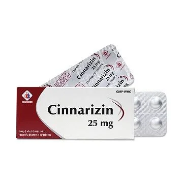Cinnarizin 25Mg Domesco (H/30v) (viên nén)