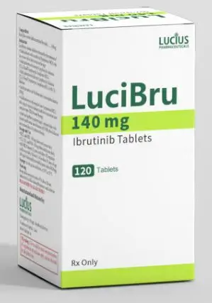 LuciBru ( Ibrutinib 140mg ) LUCIUS hộp 120 viên - Điều trị ung thư