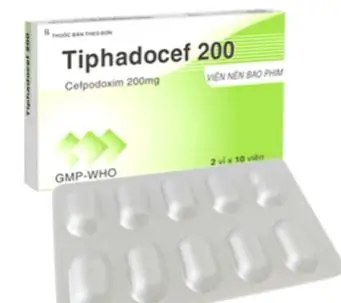 Thuốc Tiphadocef 200 Tipharco điều trị nhiễm khuẩn nhẹ đến trung bình ở đường hô hấp dưới