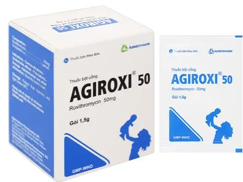 Thuốc bột Agiroxi 50 trị nhiễm khuẩn hô hấp, bệnh bạch hầu (20 gói x 1.5g)
