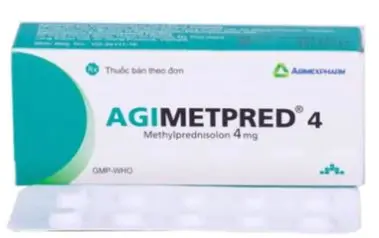 Thuốc Agimetpred 4 Agimexpharm chống viêm, điều trị hội chứng thận hư nguyên phát (3 vỉ x 10 viên)