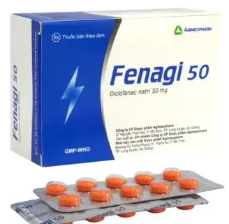 Fenagi 50 giảm đau, kháng viêm các triệu chứng về khớp (10 vỉ x 10 viên)