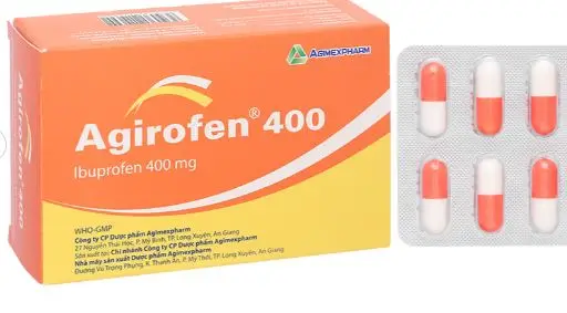 Agirofen 400mg giảm đau, chống viêm (3 vỉ x 10 viên)