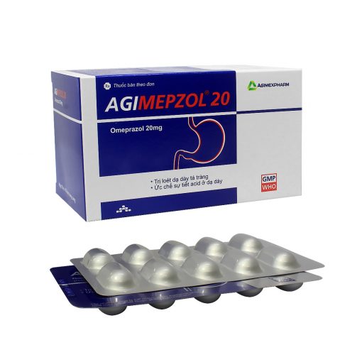 Agimepzol 20mg VNA – Hộp 100 viên – Agimexpharm