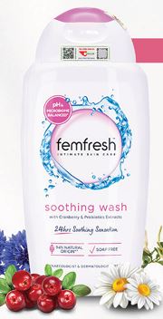 Dung Dịch Vệ Sinh Phụ Nữ Femfresh Soothing Wash – Hỗ Trợ Các Vấn Đề Vùng Kín
