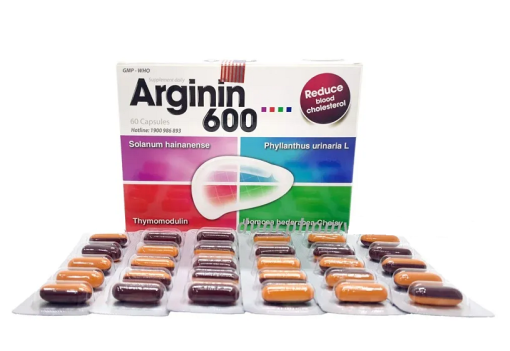 ARGININ 600 (5 viên/vỉ x 12 vỉ/hộp) – 01