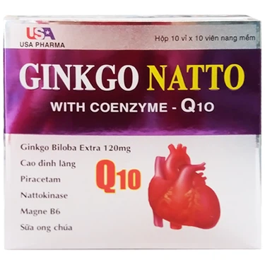 GINKGO NATTO 120 (10 viên/vỉ x 10 vỉ/hộp) - 01