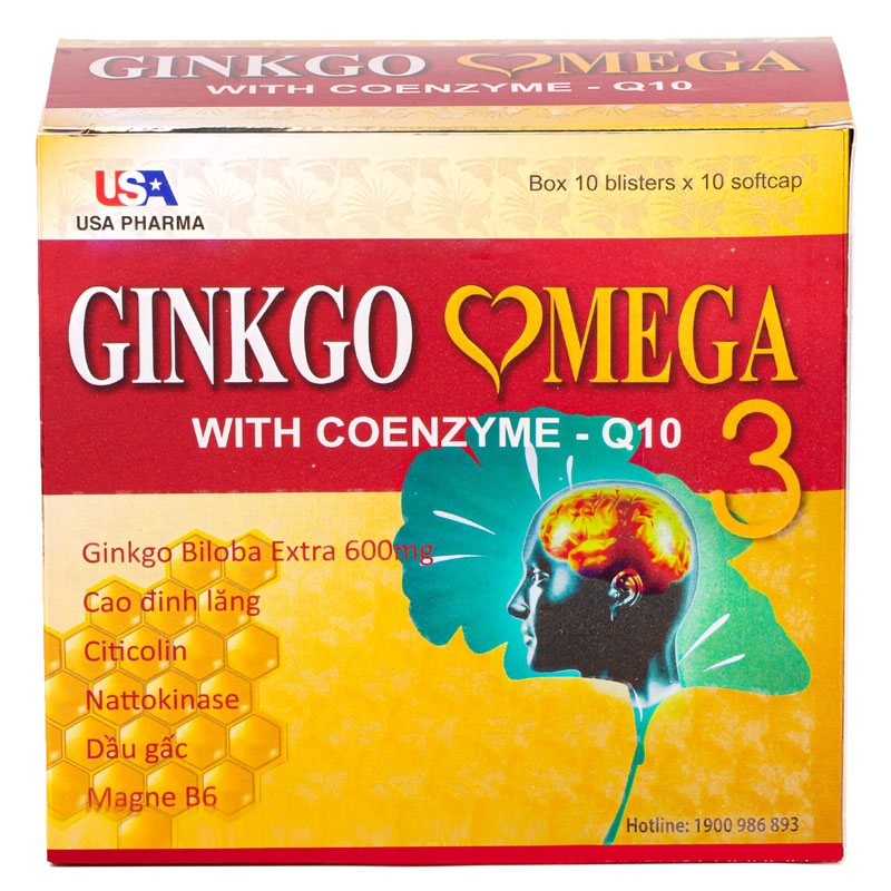 GINKGO OMEGA 3 (10 viên/vỉ x10 vỉ/hộp) – 01