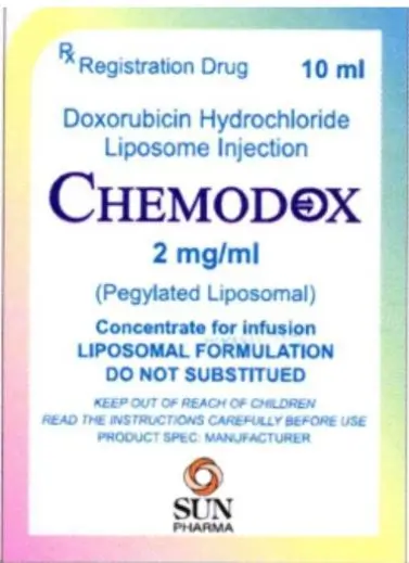 Thuốc Chemodox 2 mg/ml điều trị ung thư