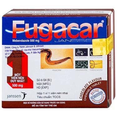 Fugacar 500mg chocolate janssen (h/1v)