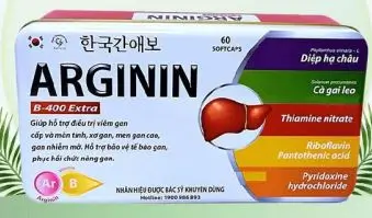 Bổ Gan Arginin B-400 Extra 60v- Giải độc gan,hạ men gan,bảo vệ tế bào gan