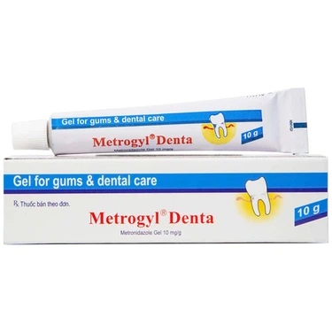 Gel bôi nha khoa Metrogyl Denta Unique Pharma điều trị các bệnh nha chu mãn tính (Lốc 10 tuýp)