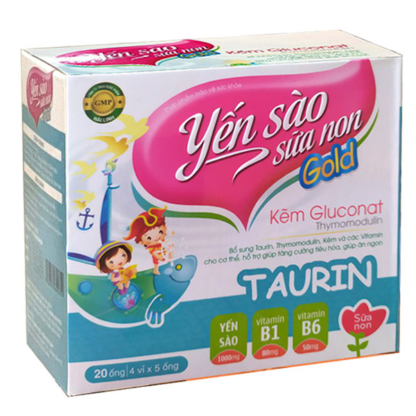 Yến Sào Sữa Non Gold hộp 4 vỉ x 5 ống