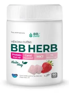 Viên sữa ăn liền BB HERB vị Dâu