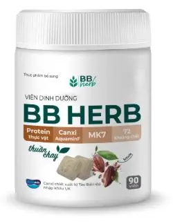 Viên sữa ăn liền BB HERB vị Socola