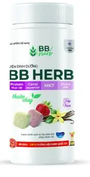 Viên sữa ăn liền BB HERB vị Dâu - Vani