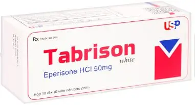 Tabrison White 50mg cải thiện chứng tăng trương lực cơ, liệt co cứng (10 vỉ x 10 viên)