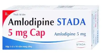 Thuốc Amlodipine Stada 5mg Cap điều trị tăng huyết áp, đau thắt ngực