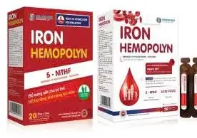 Iron Hemopolyn – siro bổ sung sắt, giúp giảm nguy cơ thiếu máu cho bà bầu, trẻ em (Hộp 20 ống x 10ml)