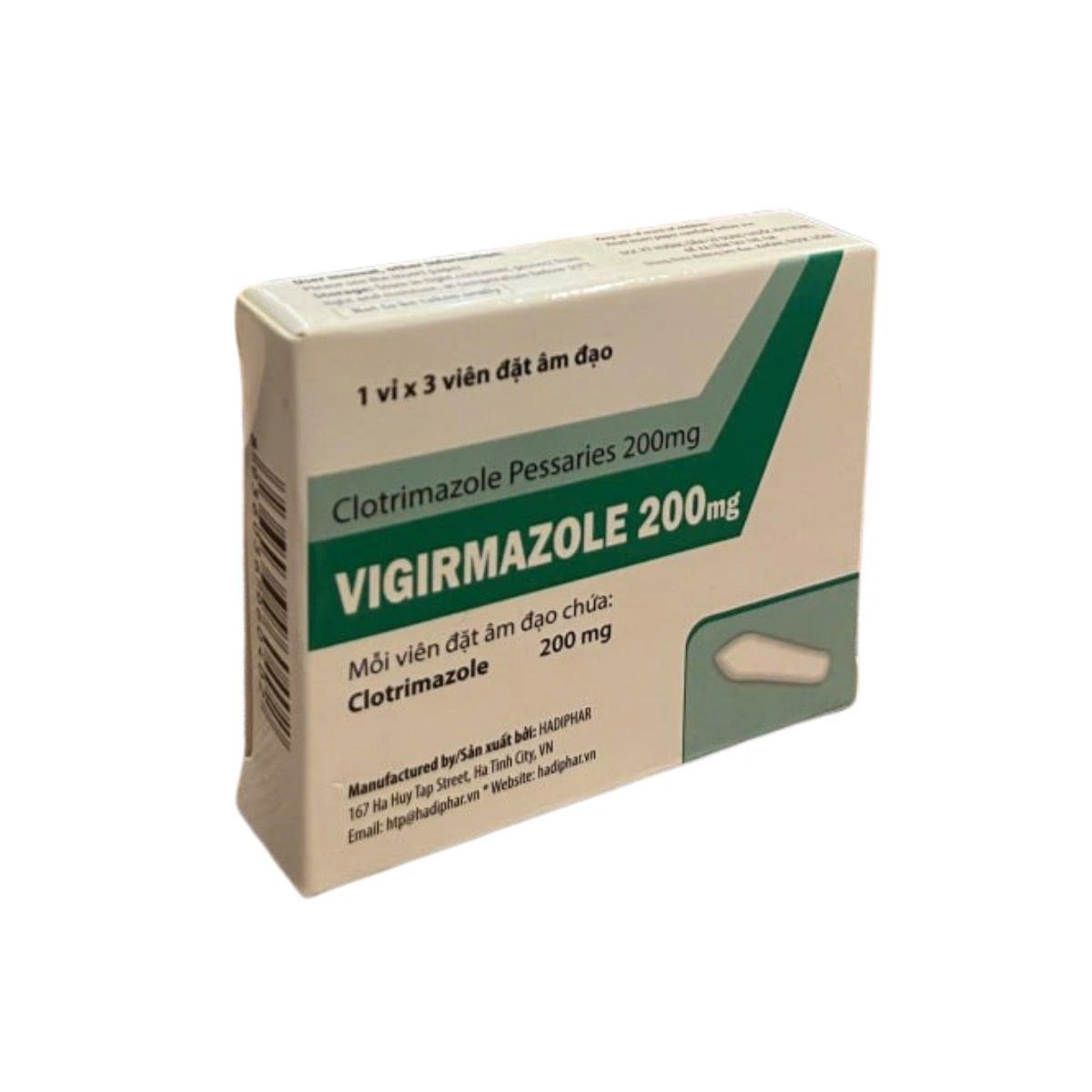 Thuốc Vigrimazole Clotrimazole Pessaries 200mg hỗ trợ điều trị viêm âm đạo do nấm Candida
